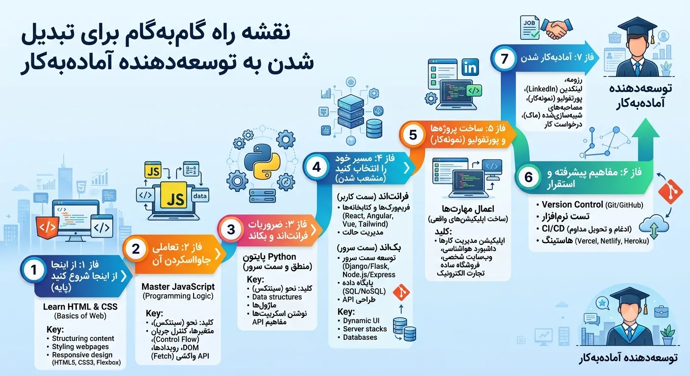 نقشه راه برنامه نویسی