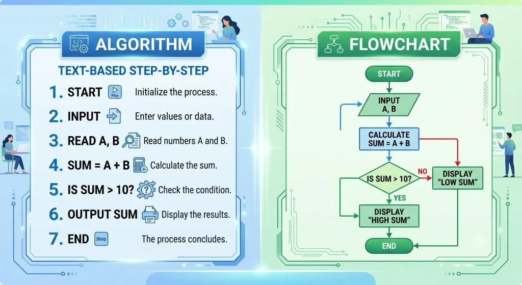Algorithm Vs Flowchart