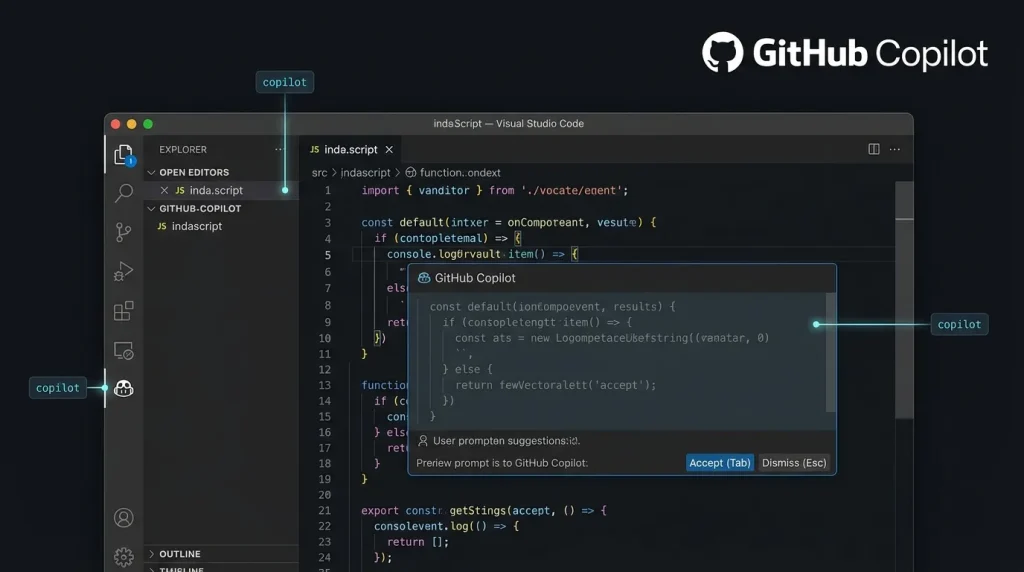 ابزار GitHub Copilot