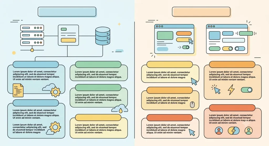 Server Components" vs "Client Components